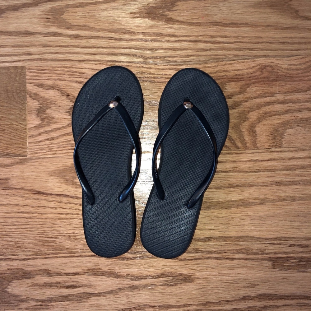 Black Flip Flops